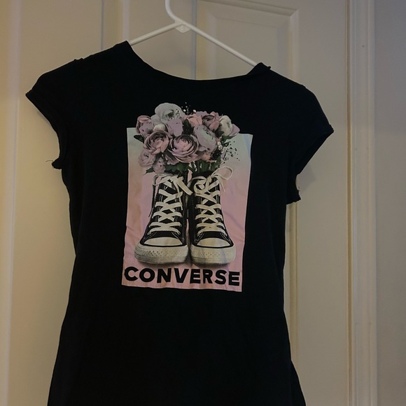Converse Other - Converse Black Logo T-Shirt – Classic Graphic Tee, Size XL